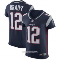 Mens New England Patriots #12 Tom Brady Elite Navy Blue Vapor Home Jersey Bestplayer